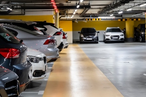 Parking lot garage