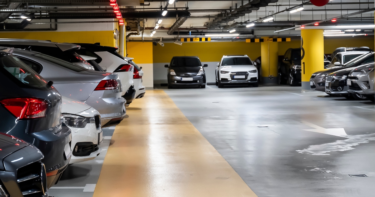 Parking lot garage