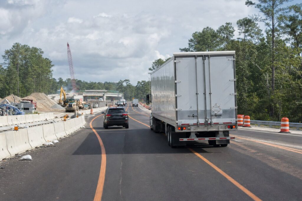 I-16/I-95 Construction Zone Truck Accidents in Chatham County