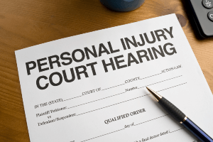 personal injury hearing
